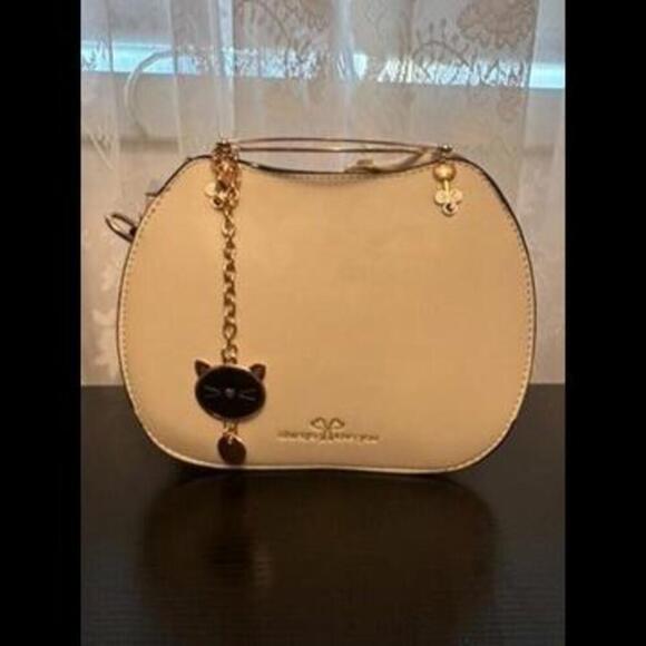 Handbags - Chic Feline Charm Crossbody Bag - Purr-fect Accessory